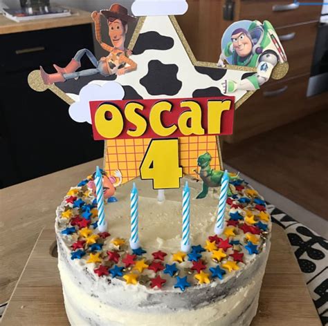 Toy Story Personalised Cake Topper Toy Story 3d Cake Topper Etsy Uk