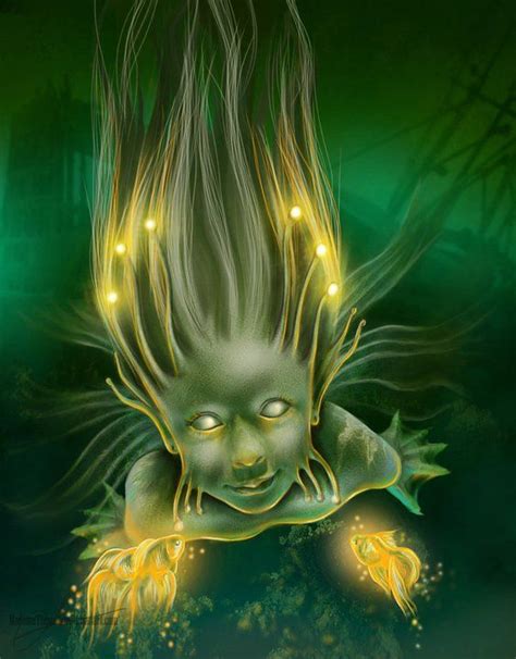 Water Sprite Creatures Female Monster Mermaid Art