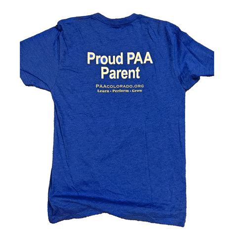 Proud Parent T Shirt Performing Arts Academy