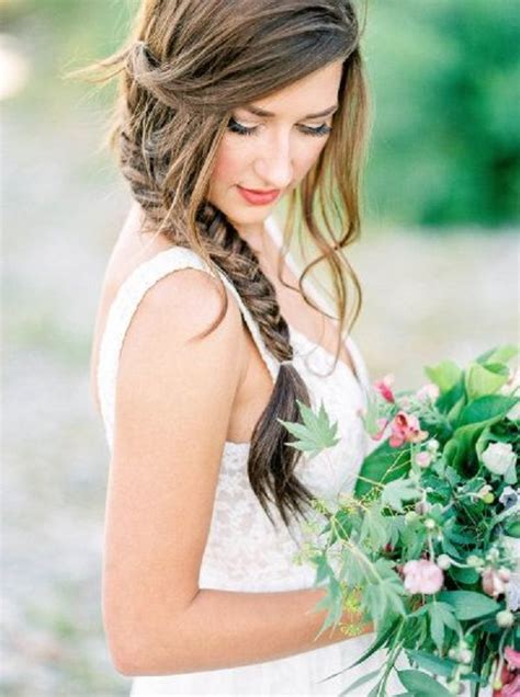 Braid Wedding Hairstyles For Long Hair Deer Pearl Flowers