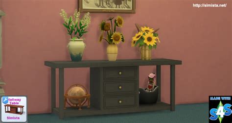 Simista A Little Sims 4 Blog Hallway Table