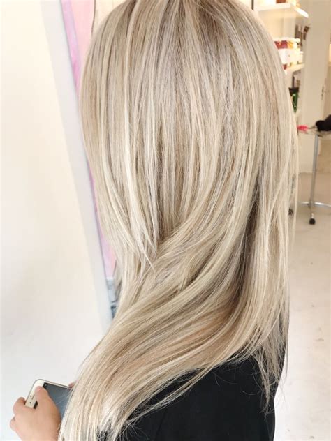 Soft Beige Blonde By The Color Cream Blonde Hair Blonde Hair Blonde Balayage