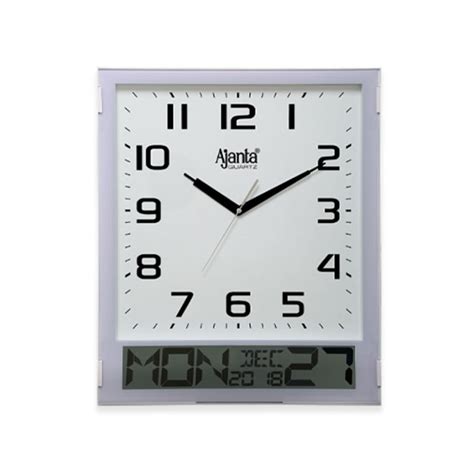Ajanta 2817 T Calendar Wall Clock White Orpat Group