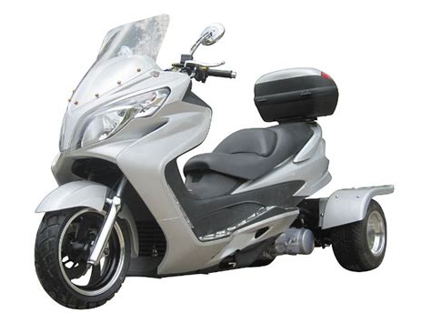 These street legal units come in 50cc to 300cc sizes and can carry up to two riders. countyimports.com motorcycles scooters - 3 Wheel 150cc ...