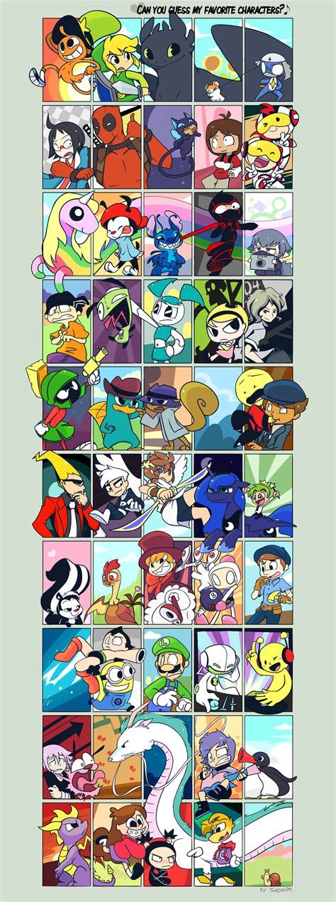 Can You Guess My Favourite Characters By Twelvepm On Deviantart