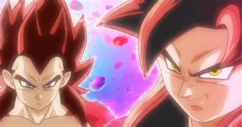 The normally reddish fur takes on a magenta hue, and the hair turns crimson red with dark shadows. Dragon Ball Shares Peek at New SSJ4 Form in Action