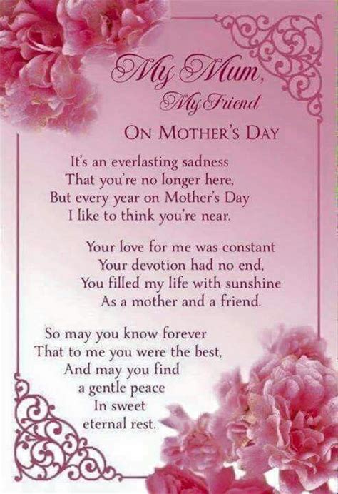 Missing Mom On Mothers Day Mom Poems Mom In Heaven Happy Mother Day Quotes