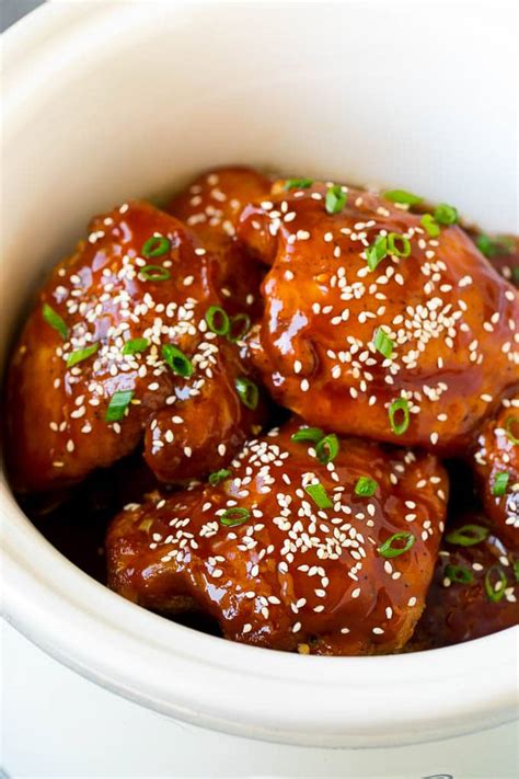 Slow cooker chicken thighs