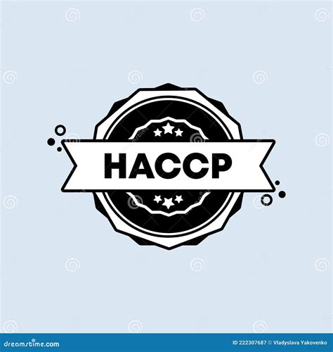 Haccp Stamp Vector Haccp Badge Icon Certified Badge Logo Stamp