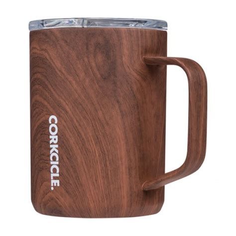Corkcicle's clean, stylish designs combine with function to yield high quality drink ware that's sure to keep your drinks cold or hot, whichever you prefer. Corkcicle Walnut Coffee Mug
