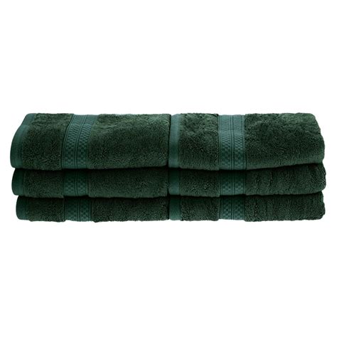 Rayon From Bamboo 650 Gsm 6 Piece Hand Towel Set Hunter Green