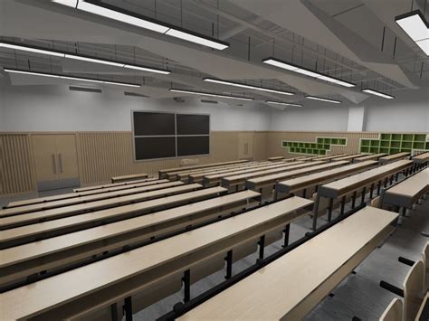 Lecture Hall 3d Model Cgtrader