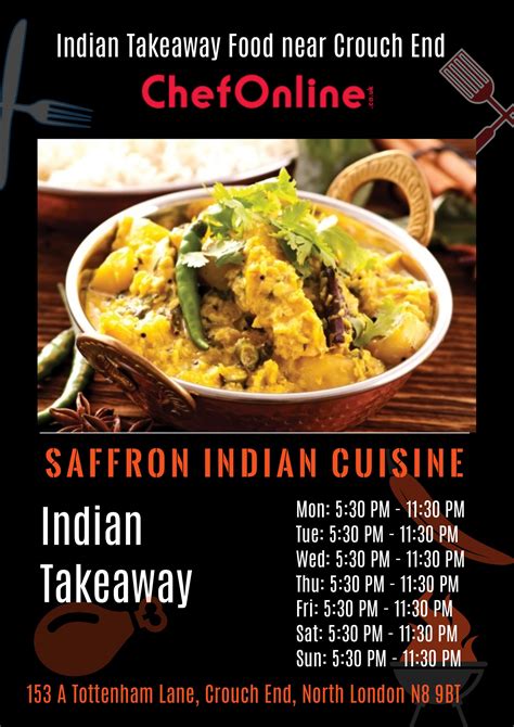 Saffron Indian Cuisine Is An Indian Restaurant And Takeaway In Crouch