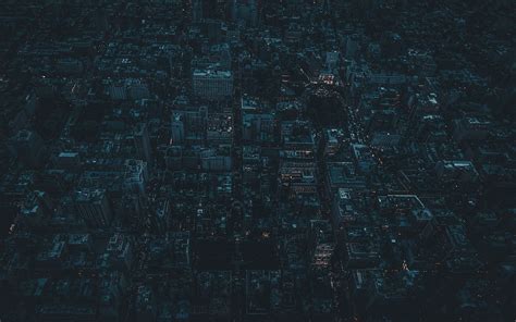Download Wallpaper 3840x2400 Night City Aerial View City Lights