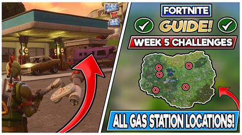 All Gas Station Locations Week 5 Challenges Fortnite Battle Royale