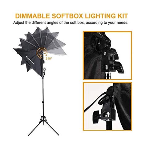 Mountdog Softbox Lighting Kit 20x28 Professional Photography