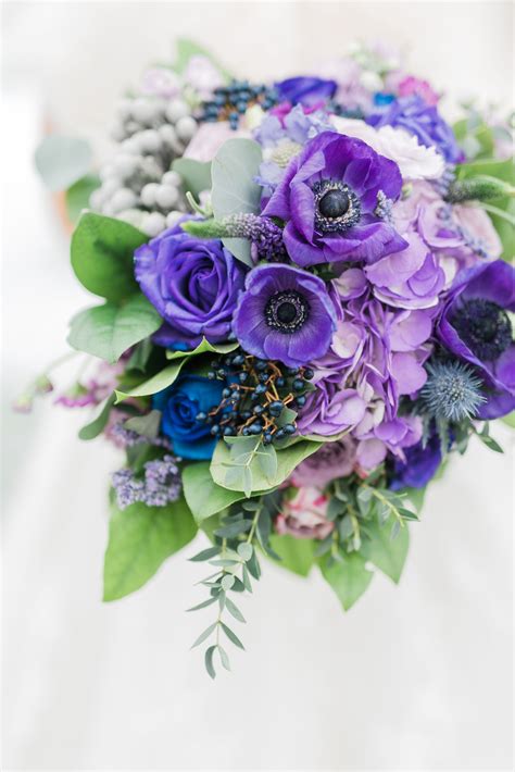 Arrangement white purple wedding bouquet real touch artificial lilies plant flower wholesale pu red blue purple gold dipped 24k plated golden rose bouquet for valentine's day lover wife daughter gift a wide variety of blue purple wedding bouquet options are available to you, such as wedding. Lavender, Purple + Navy Blue Wedding Inspiration ...