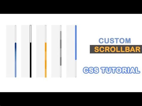 Create Custom Scrollbar Using Css Custom Scrollbar Css Css Tutorial