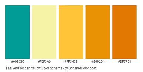 Download Teal And Golden Yellow Color Scheme Consisting Of 009c95