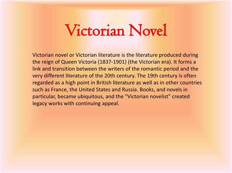 Victorian Age Literature Characteristics Victorian Age In English