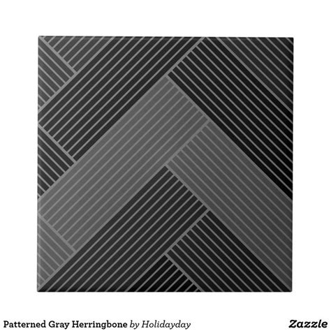 Patterned Gray Herringbone Ceramic Tile Zazzle Ceramic Tiles