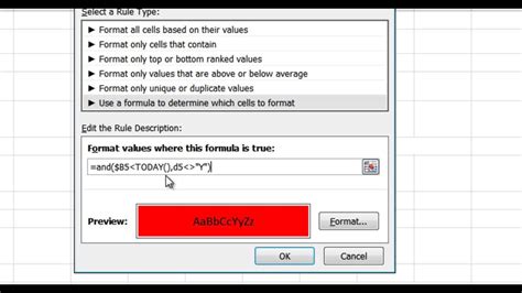 How to calculate a past due date on ms excel step 1. Excel Conditional Formatting Date Older Than 3 Months ...