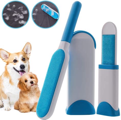 The best dog hair removal tool is chomchom roller pet hair remover. 2 in 1 Pet Hair Remover Clothes Cleaning Brush - Double ...