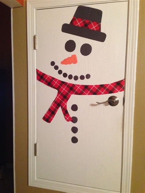 20 Snowman Door Decoration Pattern