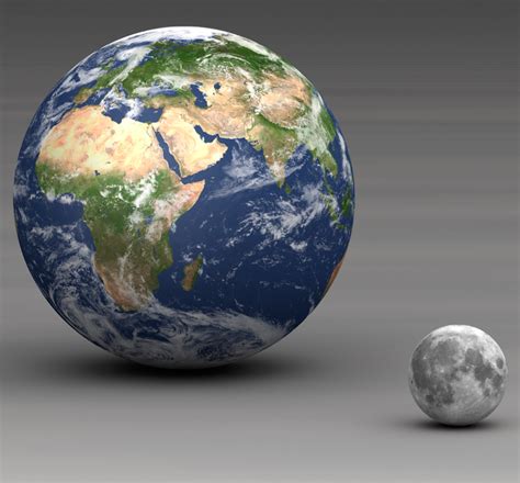Its surface area occupies 28% of earth's, its mass is only 10 percent of earth's and its volume is about 15 percent both are small and irregularly shaped and may be former asteroids. The average distance between the Earth and the Moon is ...