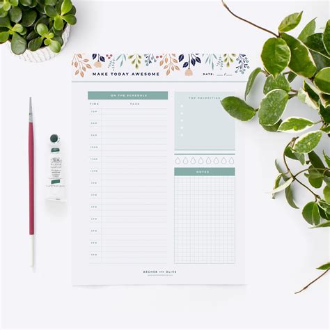 Freebie Friday Make Today Awesome Freebie Friday Day Planners