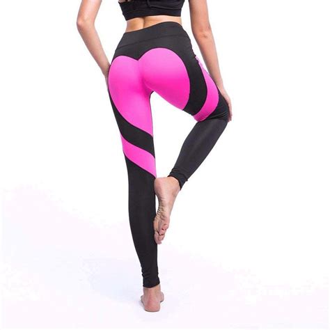 Fittoo Womens Heart Shape Yoga Pants Sport Pants Workout Black Size Small Qum Ebay