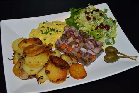 Sülze Remoulade Bratkartoffeln Grillforum und BBQ
