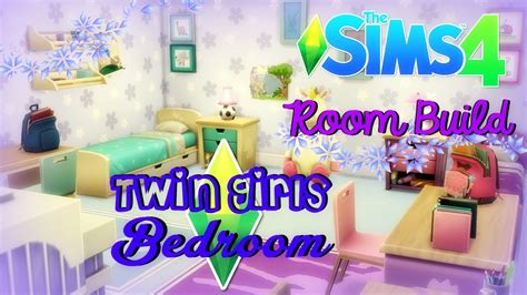 The Sims 4 Room Build Twin Girls Bedroom Youtube