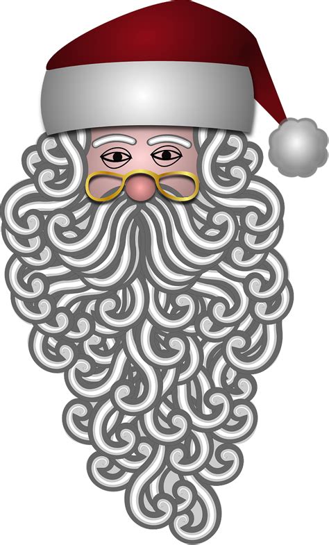 Santa Claus Bearded Beard Png Picpng