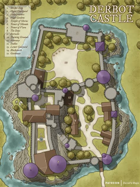 Derbot Castle Patreon Fantasy Map Fantasy City Map Fantasy World Map