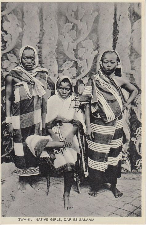 Swahili Native Girls Dar Es Salaam Tanganyika C1930 Native Girls Swahili Zanzibar African