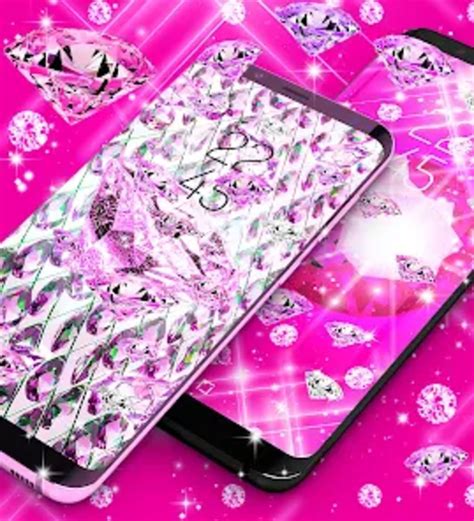 Pink Diamonds Live Wallpaper для Android — Скачать