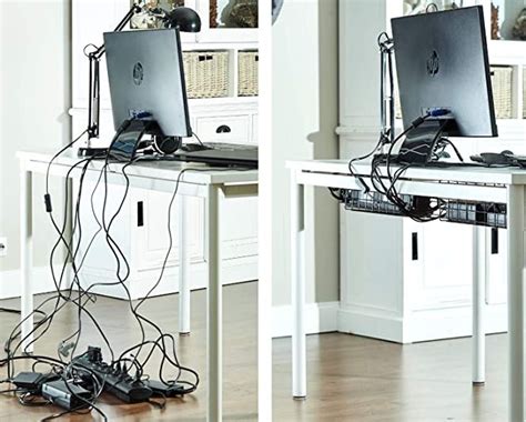 Under Desk Wire Storage Rack Under Desk Cable Organizer Wire Cable Tray Chic Wire Cable