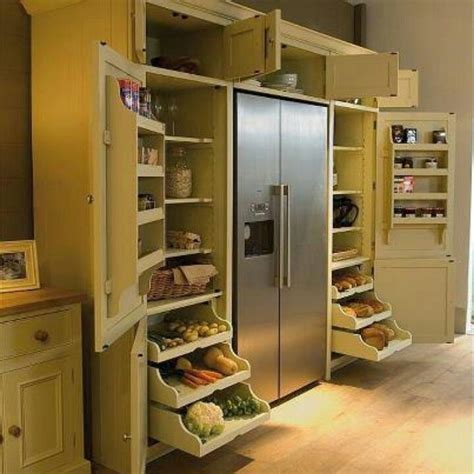 Double sided island provides more storage giving extra counter space. Refrigerator/Pantry wall cabinets. | For the Home ...