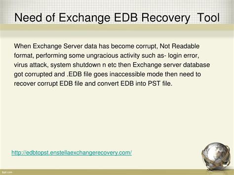 Ppt Exchange Edb Recovery Tool Powerpoint Presentation Free Download