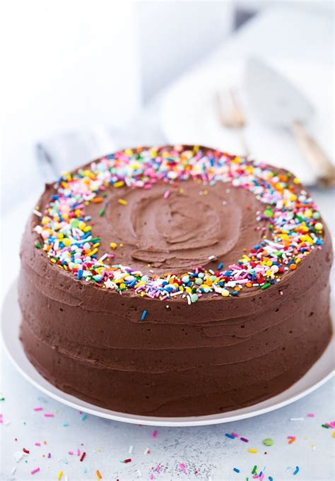 Classic Yellow Cake With Chocolate Frosting Best Cake Photos