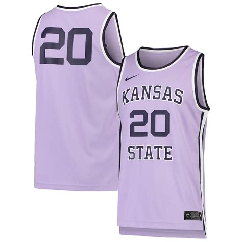 Mens Nike 20 Purple Kansas State Wildcats Team Replica Basketball Jersey