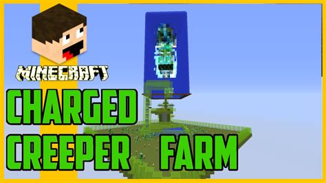 This creeper farm makes over 2300 gunpowder per hour. Minecraft - Charged Creeper Farm Concept - YouTube