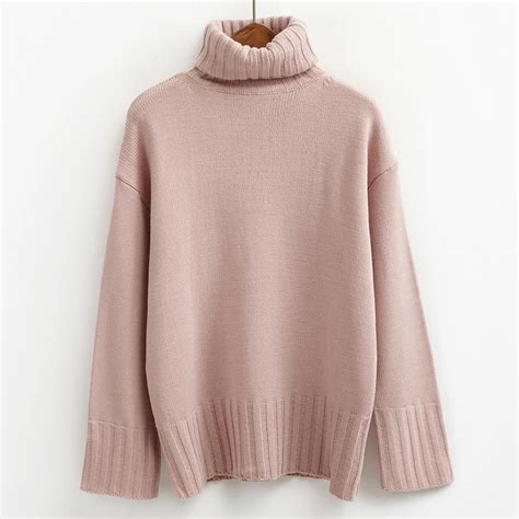 Autumn 2017 Pullover Women Sweaters And Pullovers Winter Turtleneck