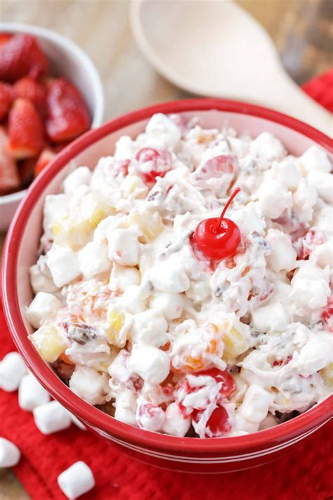 They're easy to grab and won't get as soggy as the fruit in salad sometimes does.image via pinterest | 100 layer. Ambrosia Salad | Recipe in 2020 | Ambrosia salad, Fun easy recipes, Ambrosia fruit salad