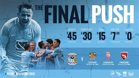 News Get Your Tickets For The Final Push News Coventry City