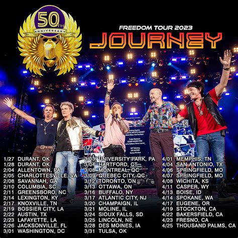 Journey With Toto Freedom Tour 50th Anniversary Date 2023 Ri80 Digital