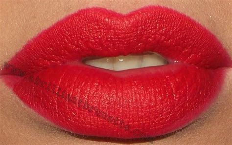 Your Choice Of Matte Red Lipstick Go Over Your Lined And Filled Lips