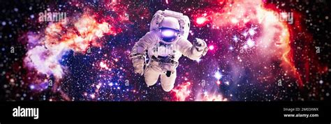 Astronaut In Outer Space Cosmic Art Science Fiction Wallpaper
