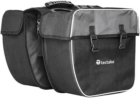 TecTake Doppel Gepäckträgertasche 35 Liter Gepäcktasche mit Griff - Mit der richtigen ...